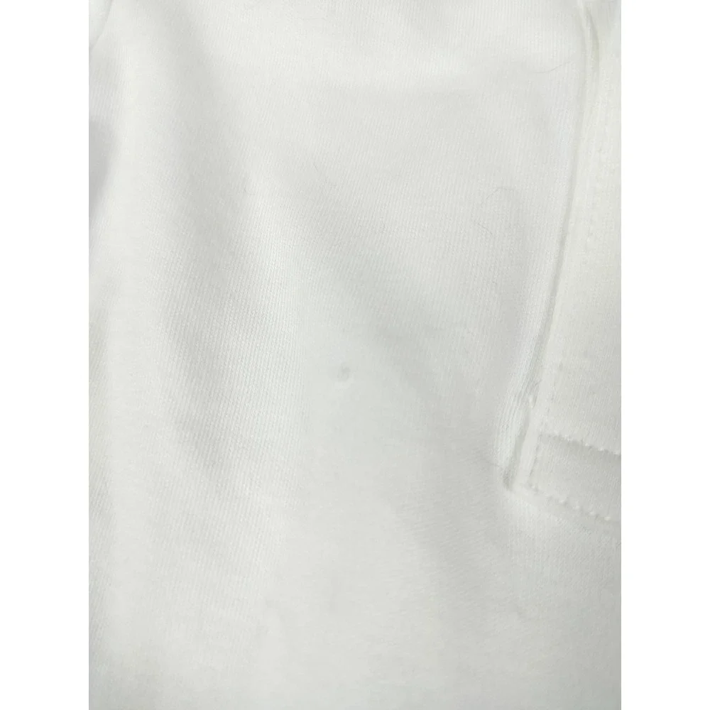 Ralph Lauren Coverall Baby Boy 12M White Organic Cotton Polo Long Sleeve Romper